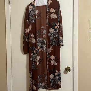 Long sleeve floral cardigan